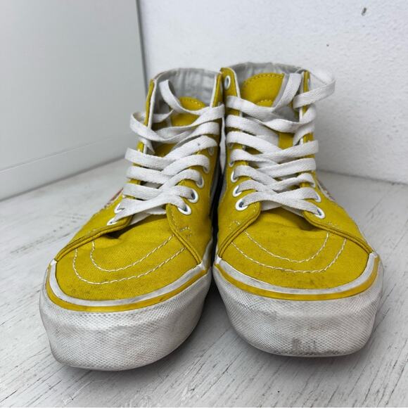 Vans Sk8-Hi Tapered Psychedelic Resort Passion yellow floral High-Top Sneakers - Picture 9 of 11